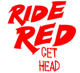 Ride Red Get Head Decal